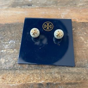 Tory Burch Gold and Pearl Earrings